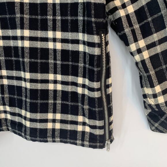 Fear of God FOG Plaid Flannel Padded Jacket Men’s Size Small Black White - Picture 5 of 14